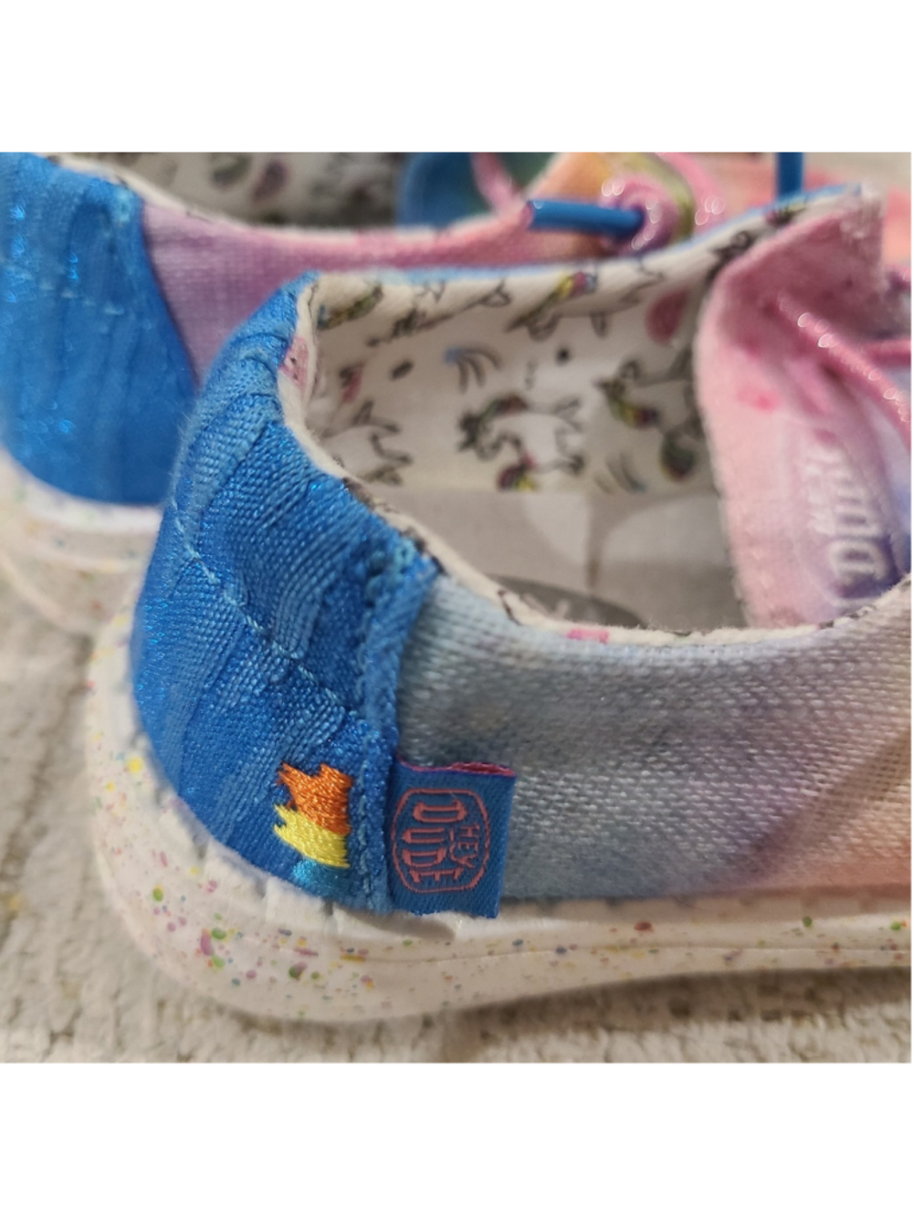 NEW Hey Dude Girls Toddler K7 Wendy Dreamer Magic Casual Shoes Multicolor - Picture 9 of 10